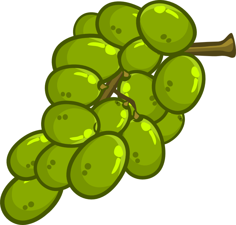 Free To Use & Public Domain Grapes Clip Art - Clip Art Of Green Grapes (752x718)