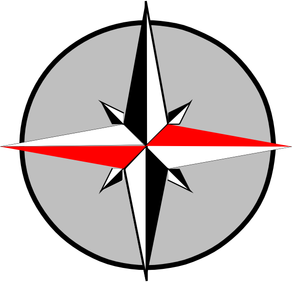 East & West Clip Art (600x581)