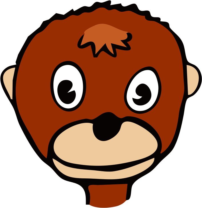 Free Drawn Monkey - Funny Monkey Face Mugs (2306x2400)