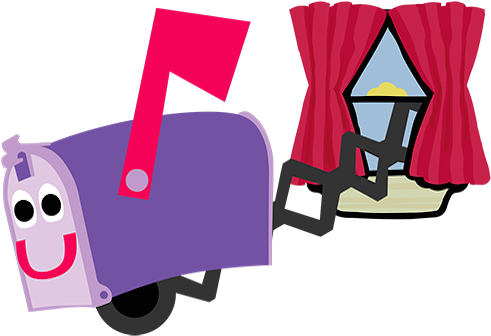 Blue's Clues Mailbox With Window - Blues Clues Mailbox Png (500x340)