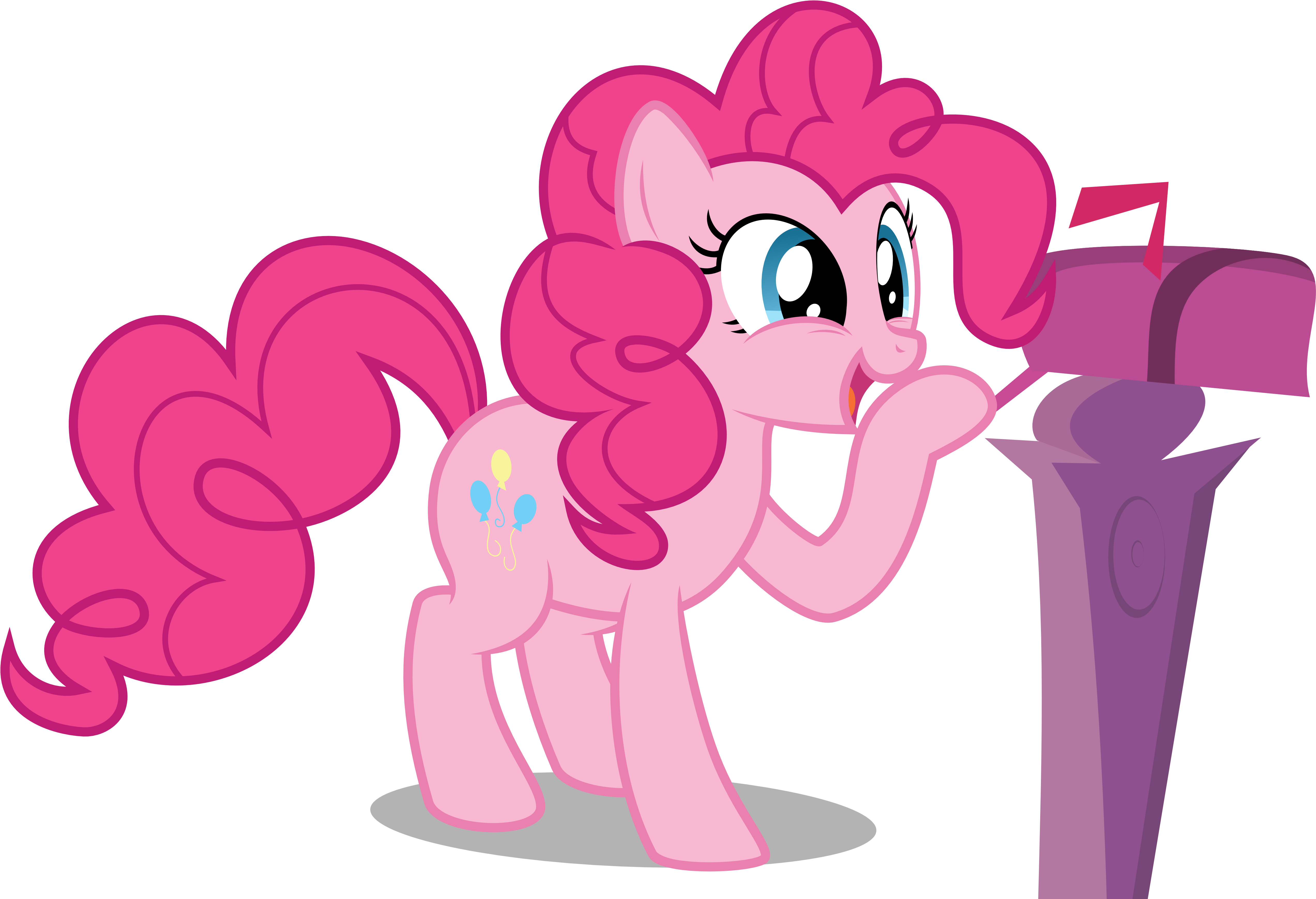Smiling To The Mailbox By Abydos91 - Pinkie Pie Mailbox Gif (5330x3570)