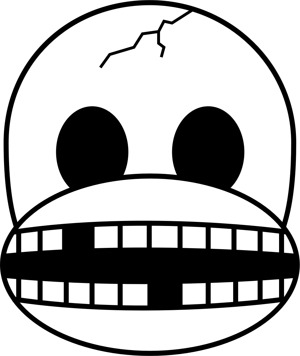 Big Image - Emojis Monkeys Black And White (960x1136)