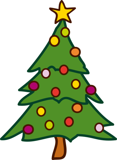 Produktene Våre - Kawaii Christmas Tree Png (382x521)