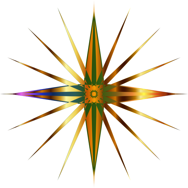 North Star Compass Clip Art Download - North Star Png (800x800)
