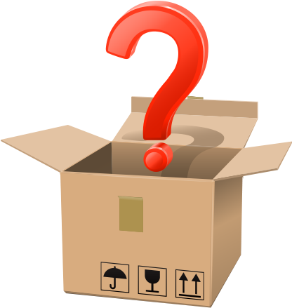 Box Royalty-free Clip Art - Caixa De Papelão Com Interrogação (500x500)