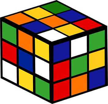 Grafik, Rubik's Cube, Spiel, Puzzle - Rubik's Cube (353x340)
