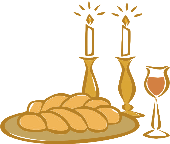 Shabbat Candles Judaism Clip Art - Shabbat Candles Clipart (672x568)