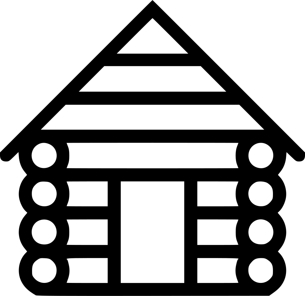 Haushalt Blockhütte Symbol - Cabin Icon (980x950)