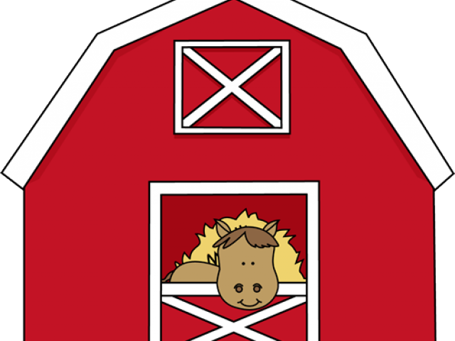 Barn Hay Cliparts - Lives In The Barn (640x480)