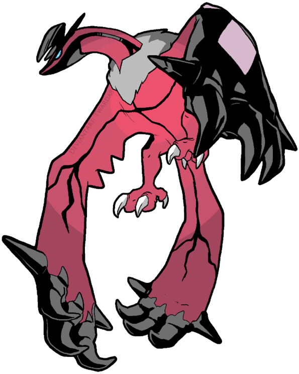 Pokemon Y Legendary By Twarda8 On Deviantart - Legendary Fire Flying Pokemon (600x749)