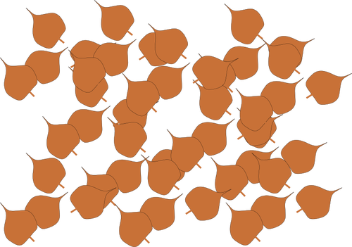 Daun Musim Gugur Vektor Ilustrasi - Fall Leaves Clip Art (500x351)