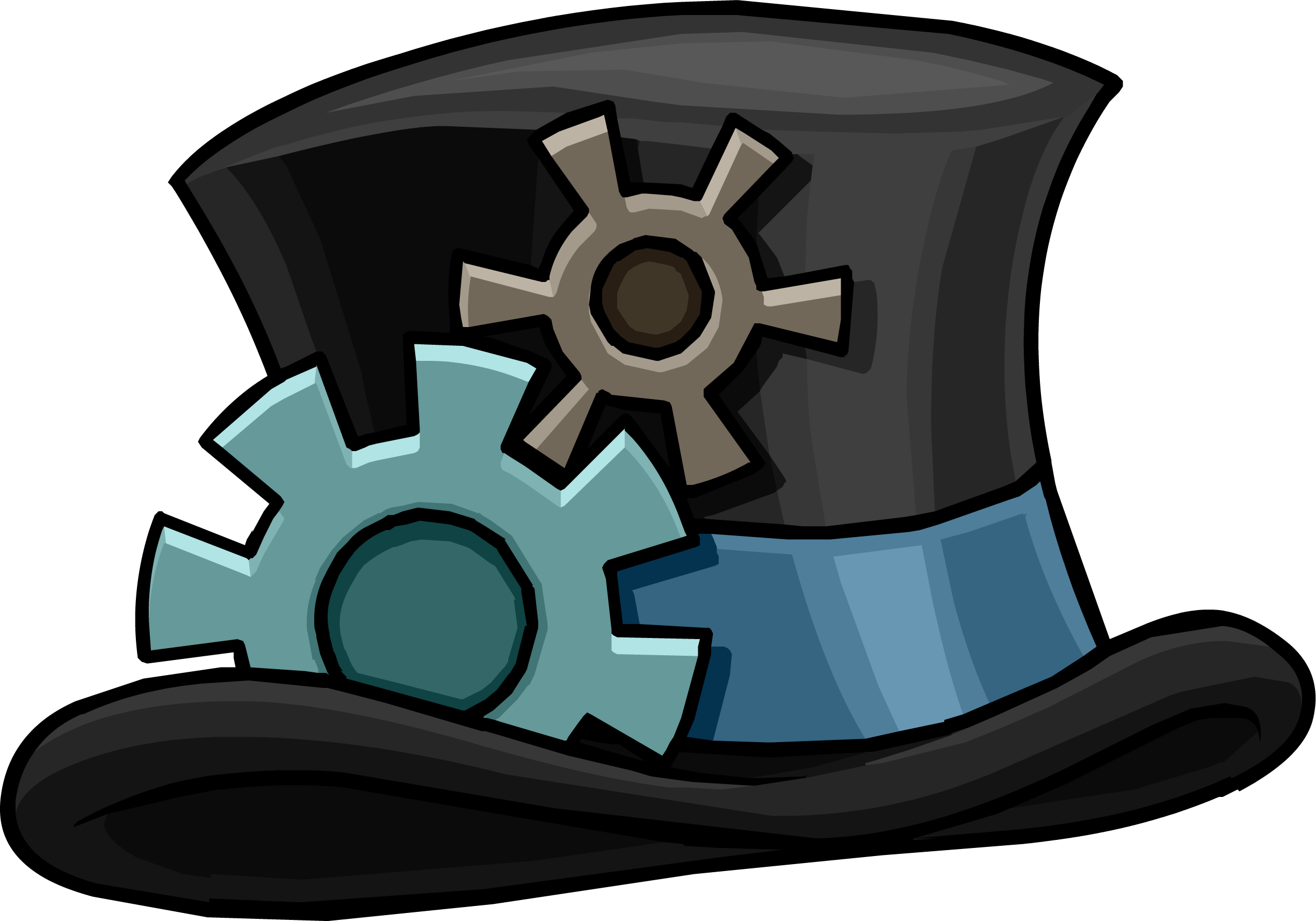 Gear Hat - Club Penguin Gears (2450x1715)