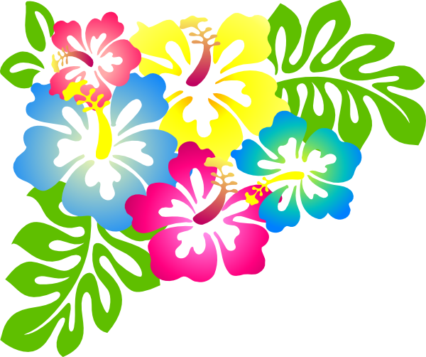 I André Designer - Hibiscus Clip Art (600x502)