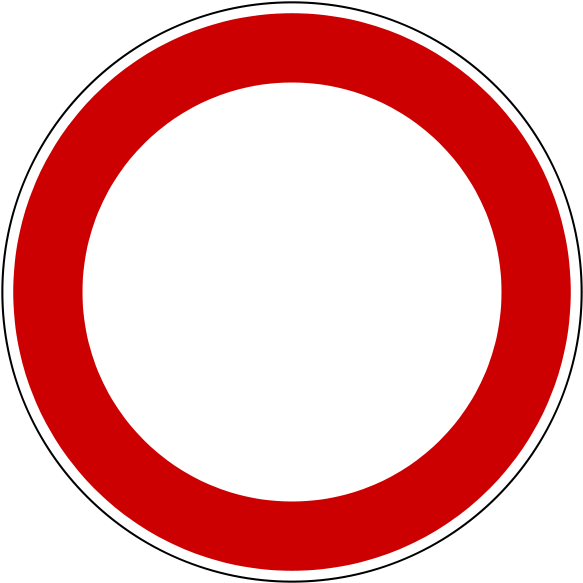 Verbot Für Fahrzeuge - Circle Button Sprite (600x600)