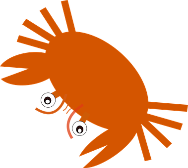 Krabbe, Rot, Meeresfrüchte, Lebensmittel - Desenho Frutos Do Mar Png (379x340)