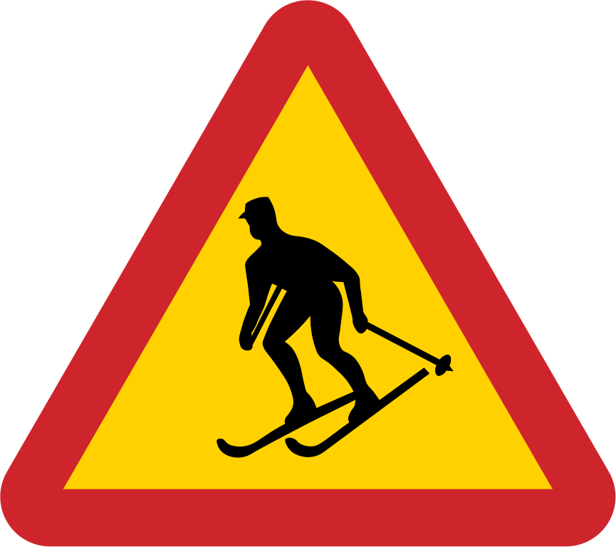 Sweden Road Sign A17 - Dangerous Curve Ahead Sign (2396x2128)