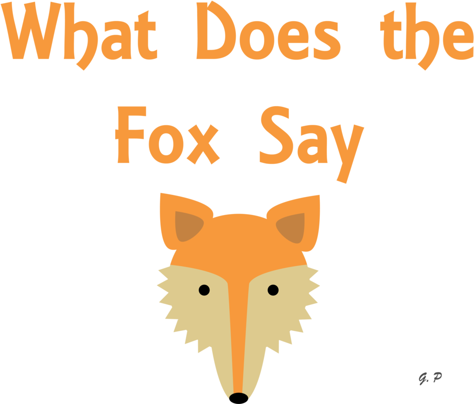 How - Does The Fox Say Clipart (1024x834)