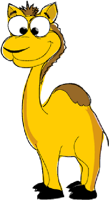 Cute Baby Giraffe Cartoon Clip Art Images - Camel (400x400)