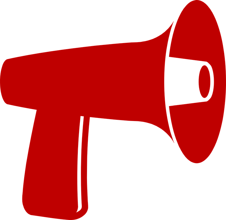Knows1 - Red Megaphone Clipart (1280x1248)