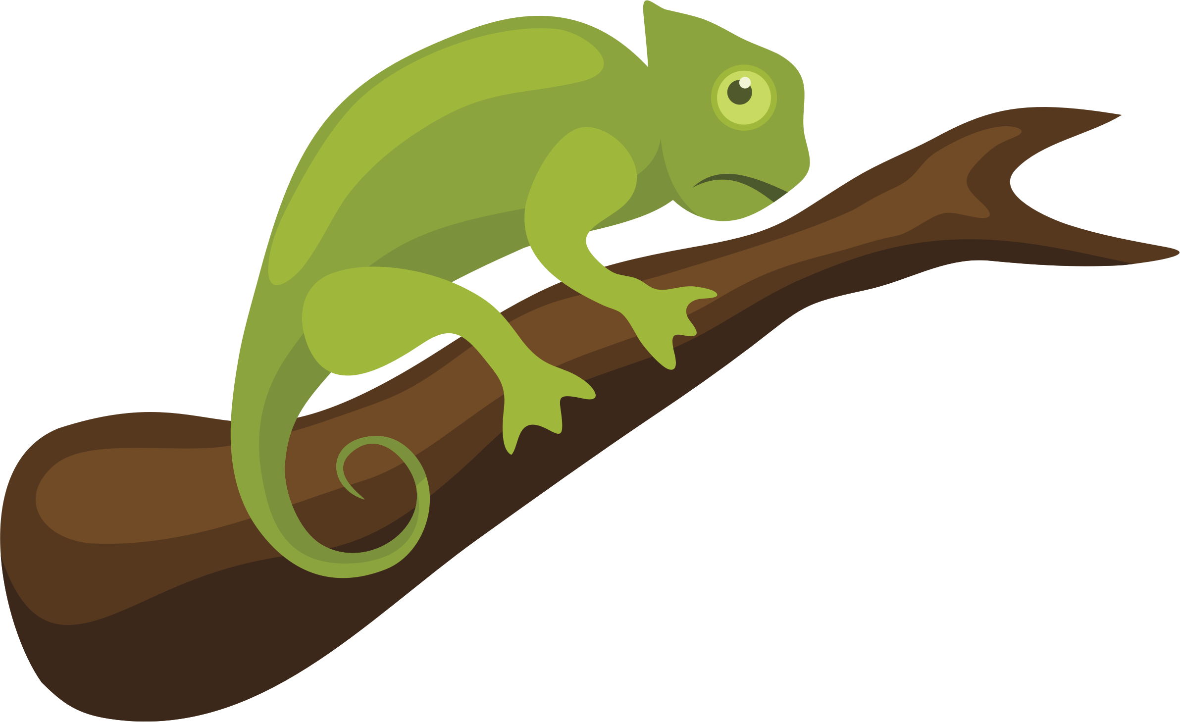 Chameleon - Clipart Chameleon (2383x1458)
