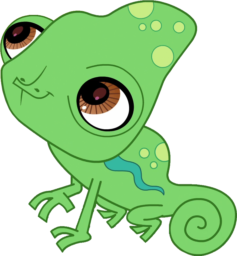 Lps Green Chameleon Vector By Emilynevla Lps Green - Chameleon Vector Png (934x955)