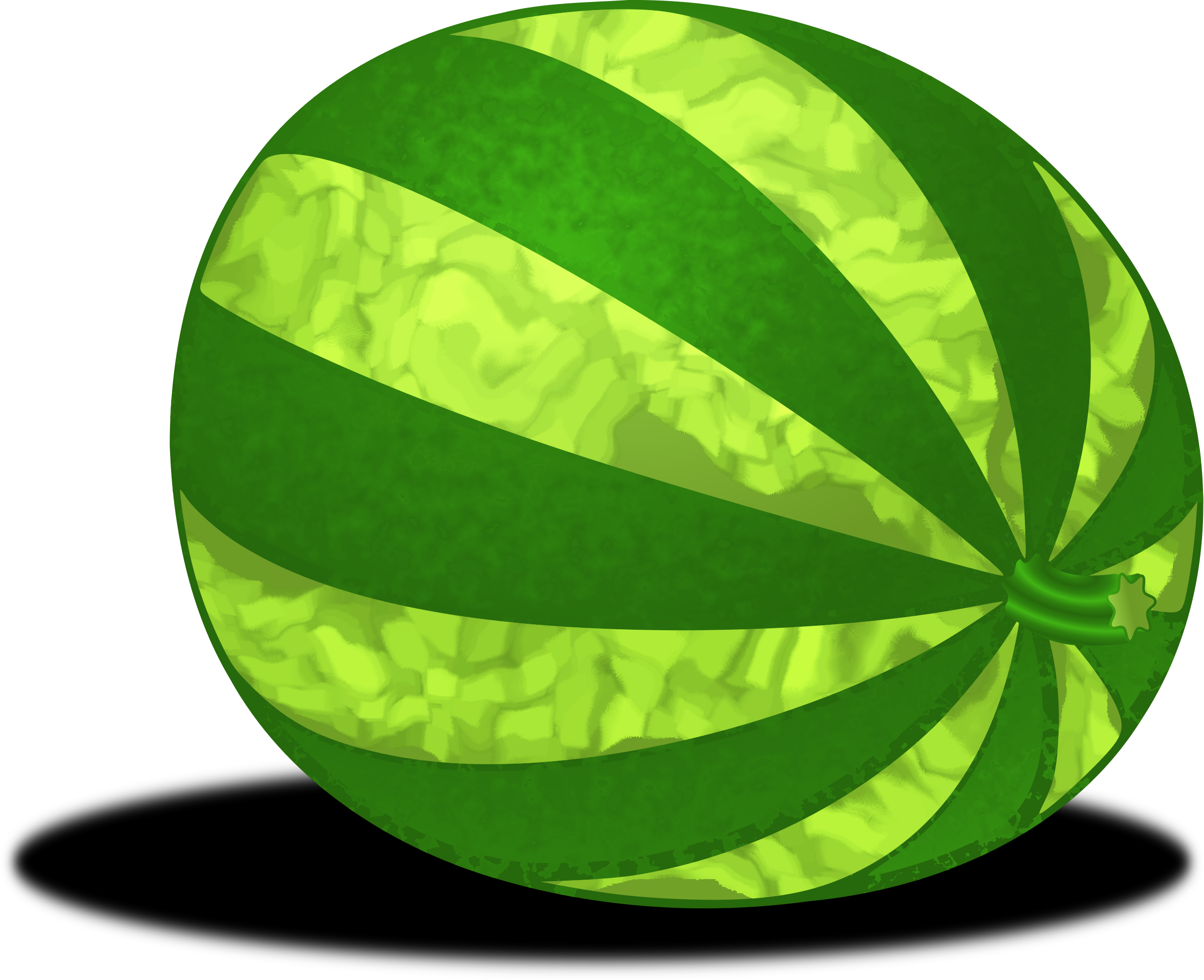 Watermelon Clipart Transparent - Whole Watermelon Clipart (2400x1953)