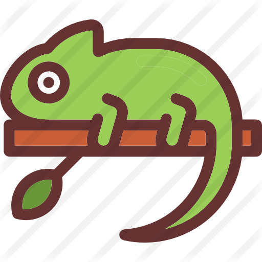 Chameleon - Transparent Background Clipart Chameleon (512x512)