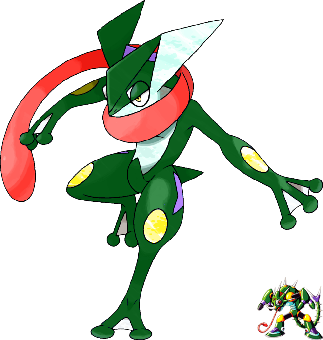 Sting Chameleon Colored Greninja By Alternativepogremon - Megaman X Sting Chameleon (662x697)