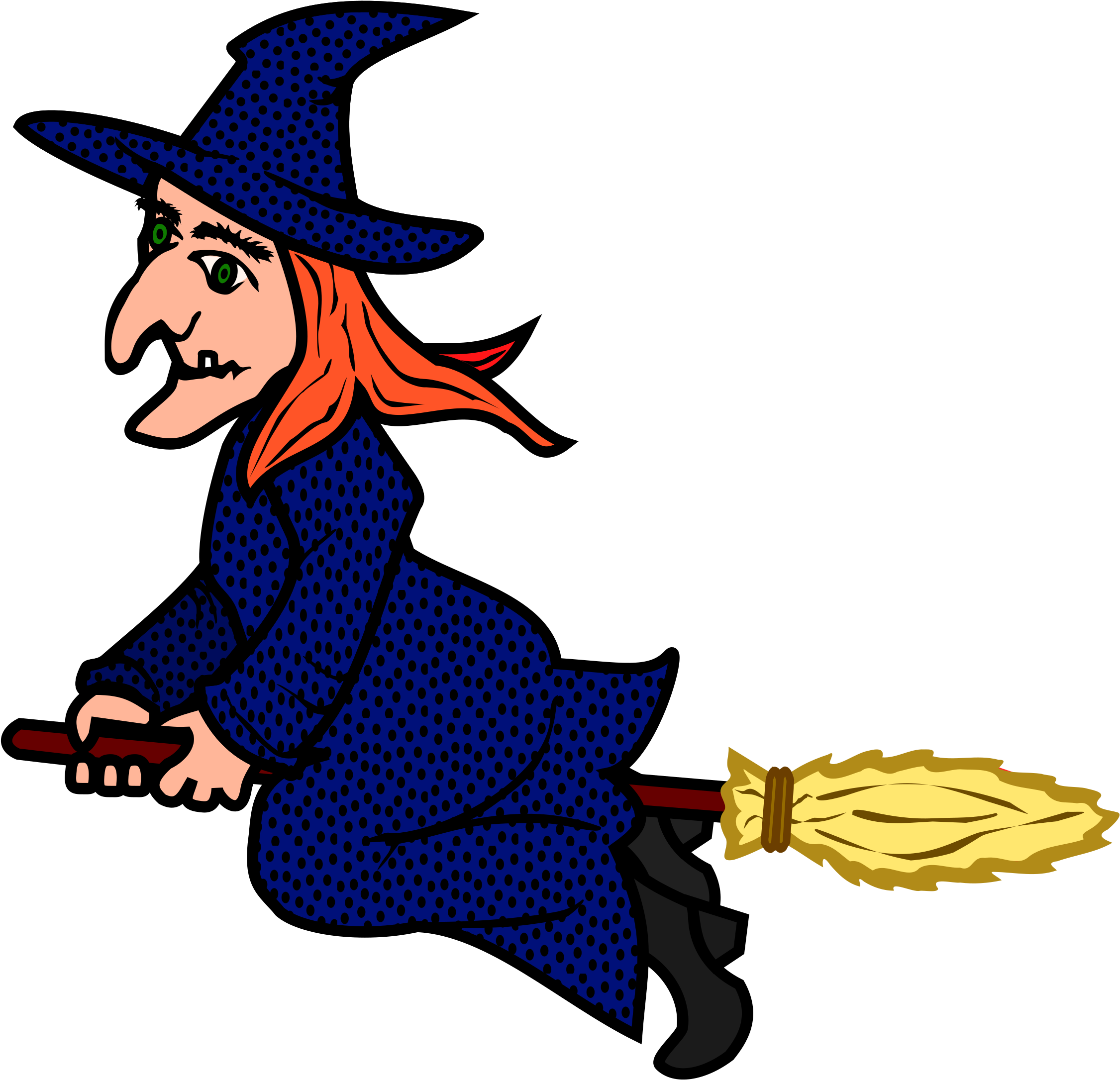 Big Image - Witch Clipart (2400x2320)