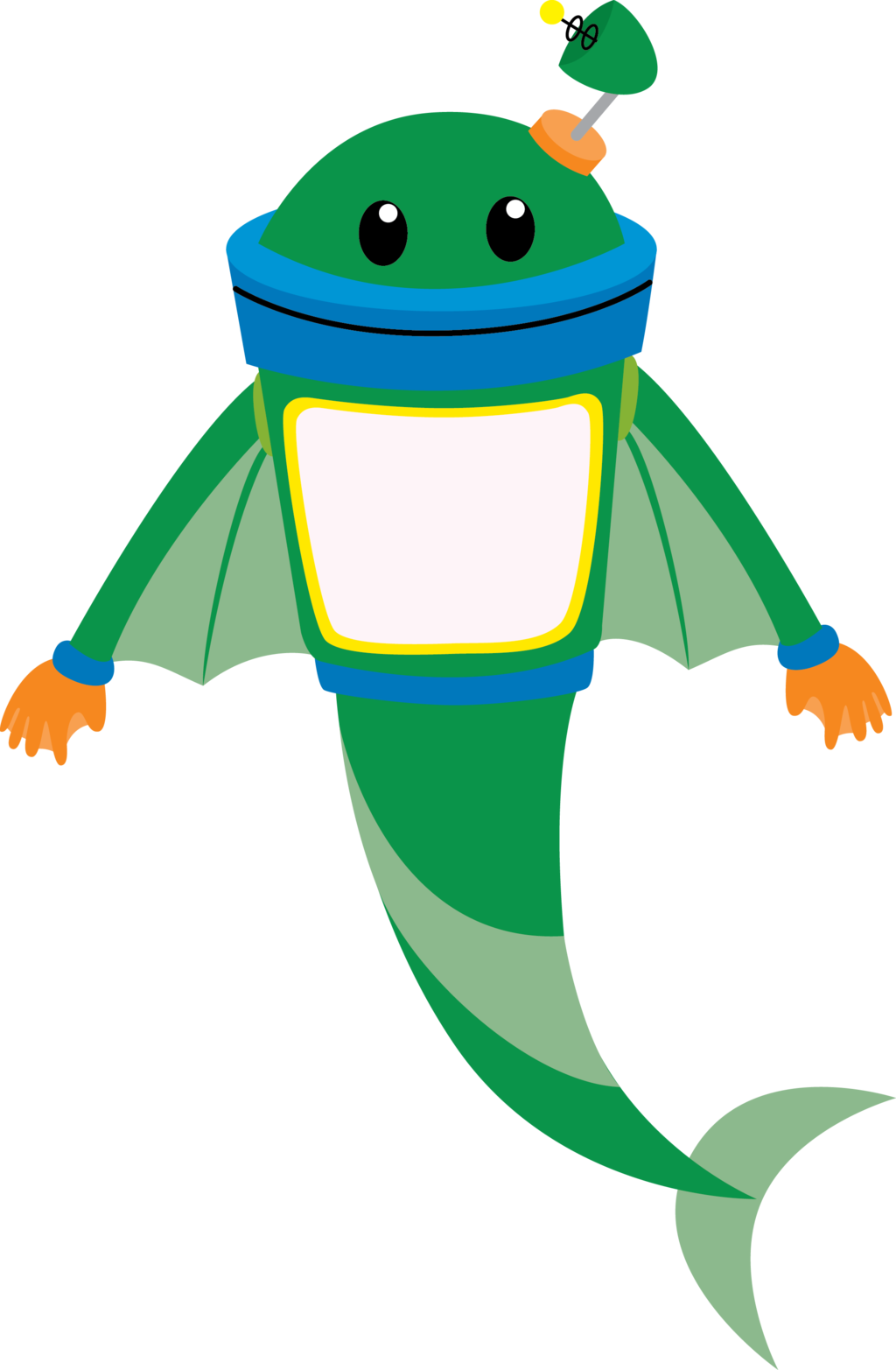 Merman Bot By Chameleoncove Merman Bot By Chameleoncove - Team Umizoomi Plush Bot (1024x1565)