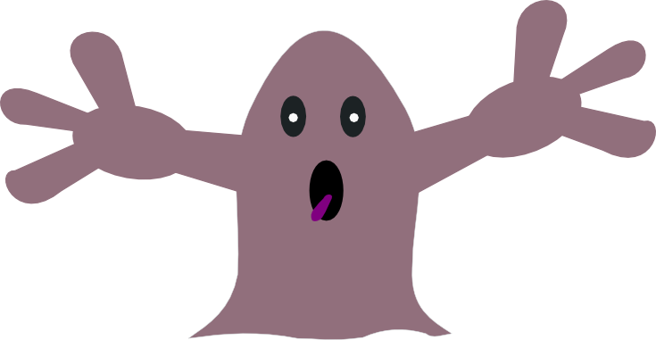 Free Scrap Ghost Png - Cartoon (735x381)