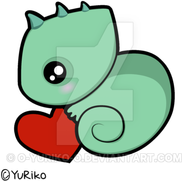 Baby Chameleon By O Yuriko O - Draw A Cute Baby Chameleon (400x400)