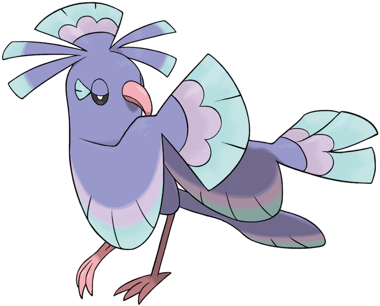Choreogel, Die Im Buyo-stil Tanzen, Sind Ruhig Und - Alola Flying Type Pokemon (850x704)