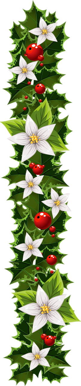 Transparent Christmas Garland Clipart - Christmas Garland Clipart Free (270x1280)