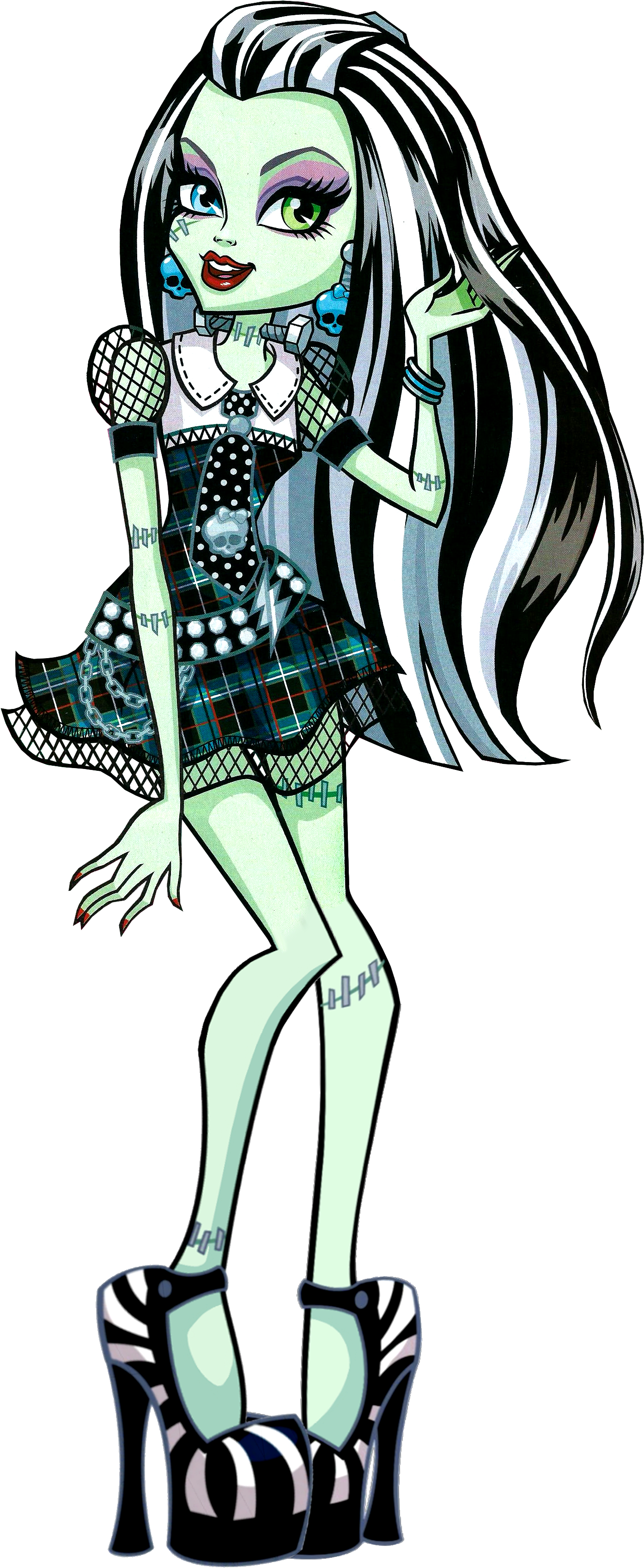 Frankie Stein Frankie Stein Is The Daughter Of Frankenstein's - Monster High Frankie Stein (1561x3489)