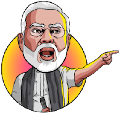 Narendra Modi Clipart - Narendra Modi Cartoon Png (618x618)