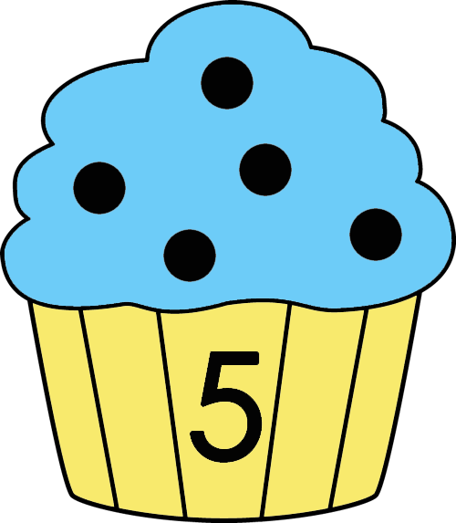 Cupcake Mix En Koppel - Muffin Black And White Clipart (500x573)