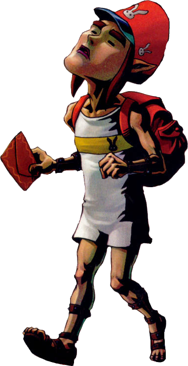 Artwork Of The Postman From Majora's Mask - Postman Ocarina Of Time (381x743)
