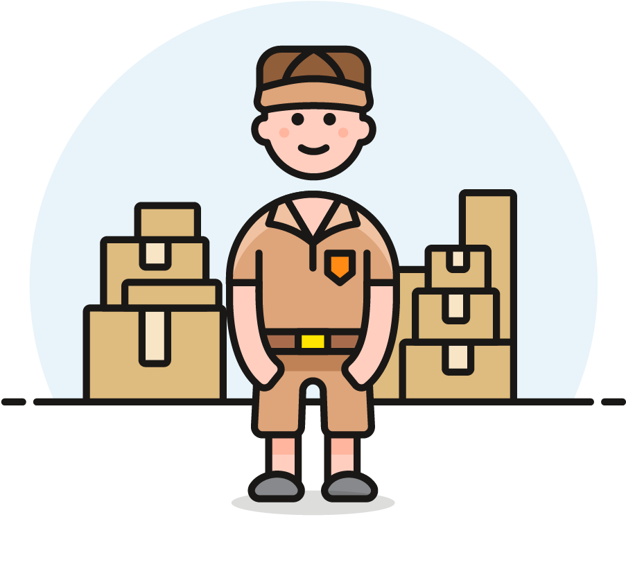 26 Mailman Package Male Caucasian - Icon (1025x1148)