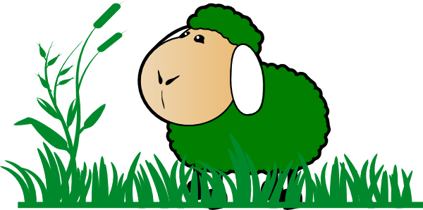 Rumput Animasi Cliparts Green Sheep Grass Clip Art - Land Where Prophets Preached The Gospels [book] (600x298)