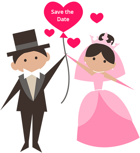 Pinterest And Of Course E-mail And Whatsapp You Can - Bride And Groom Icons (457x499)