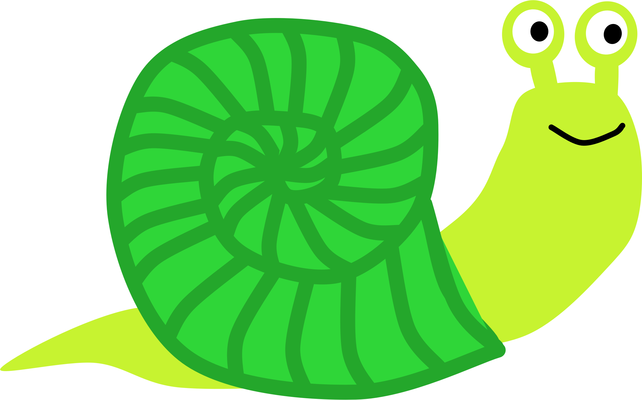 Pink Snail Clipart - Art (2247x1399)