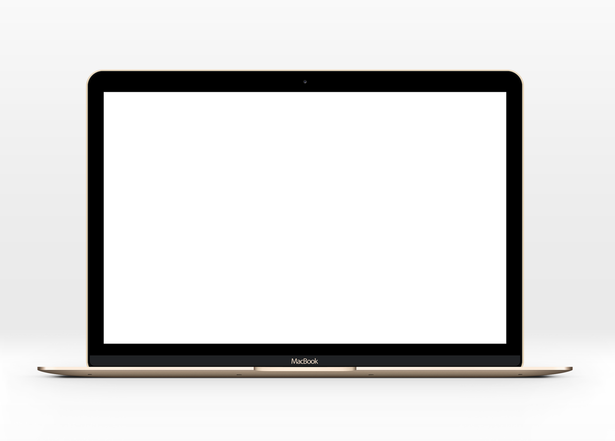 Logo Presentation - Macbook Flat Design Png (1198x859)
