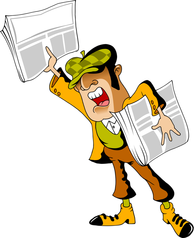 Craft - Vendiendo Periodico Png (654x800)