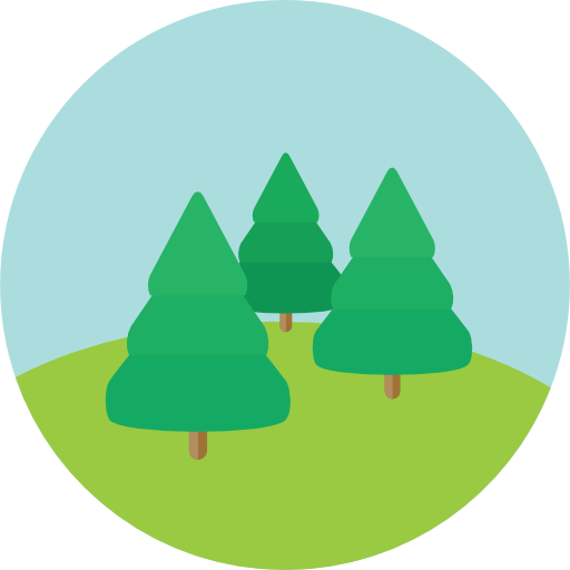 Forest Free Icon - Tree Icon Circle Png (512x512)