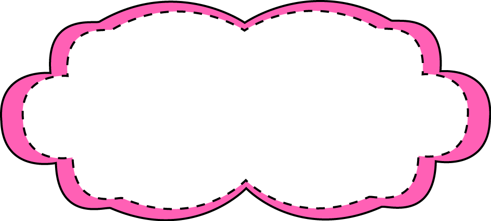 Cloud Cliparts Frame - Pink Border Frame Clip Art (963x435)