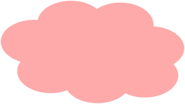 Light Pink Clouds Clip Art At Clker - Pink Cloud Clipart (600x340)