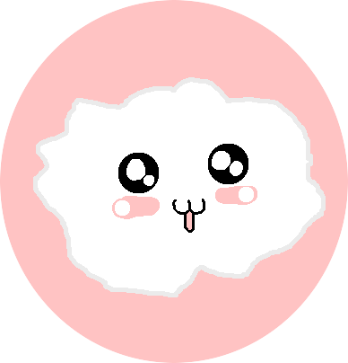 Cute Cloud Button By Nerdy-neko - Cartoon (388x404)