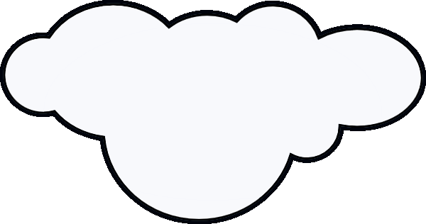 Cute Baby Turtle Clipart Download - Cloud Animation Black And White (600x316)