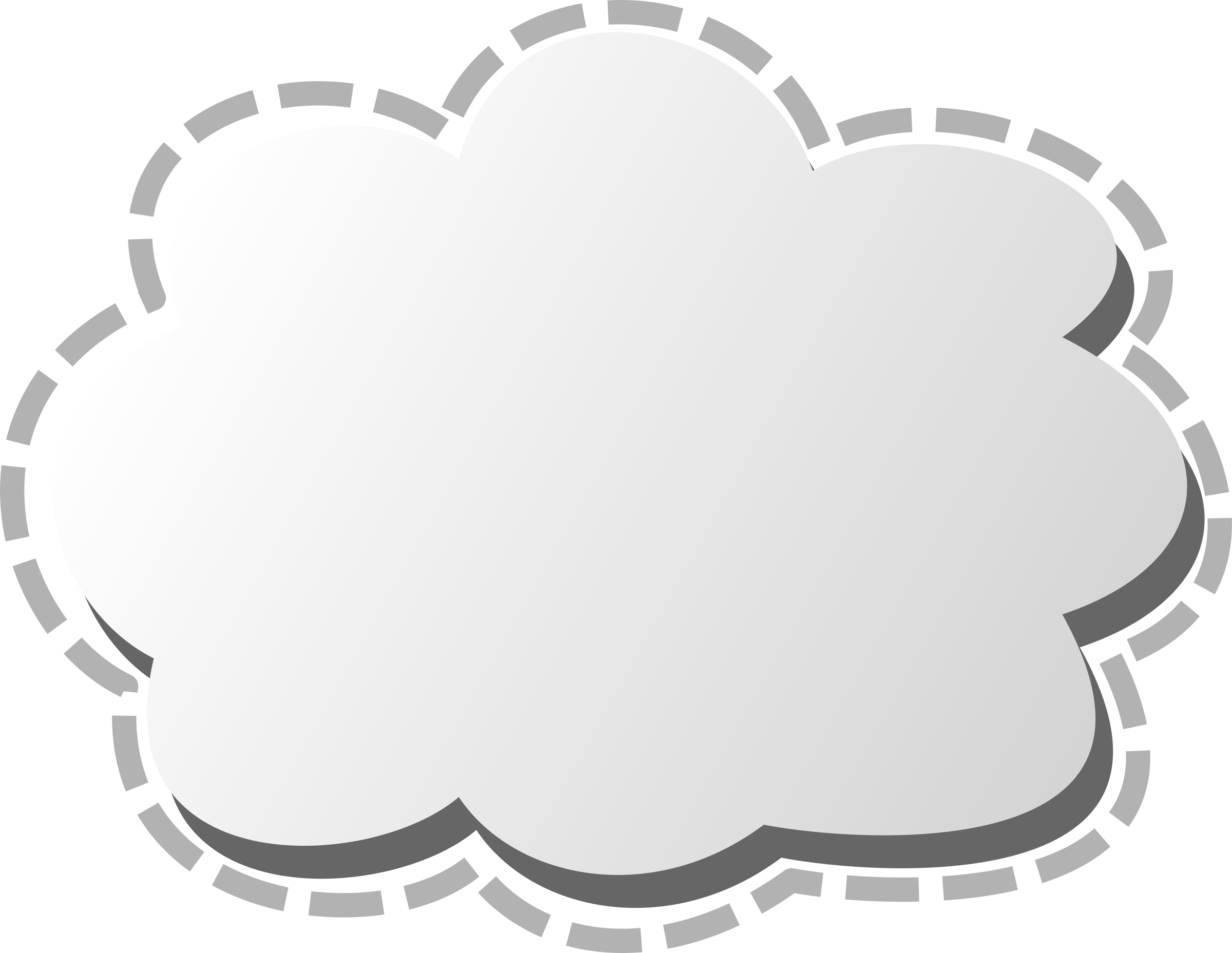 Internet Cloud Storage Clip Art - Cute White Clouds Png (2400x1857)